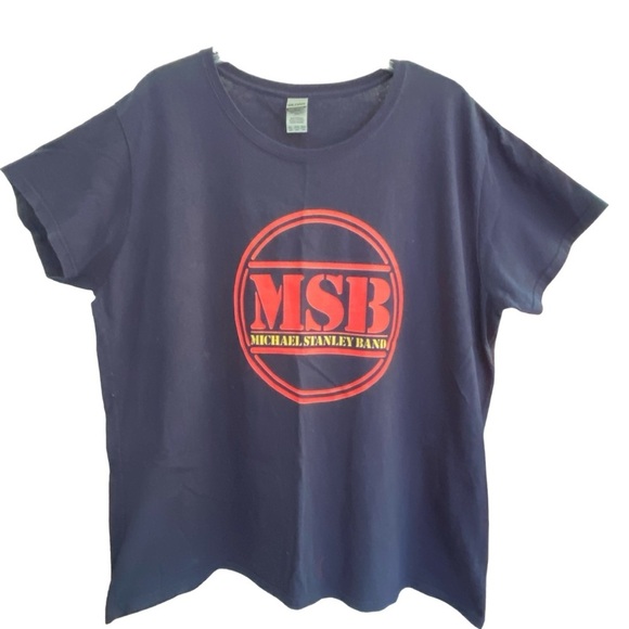 Gilden / Michael Stanley Other - Michael Stanley Band MSB Navy Tee Gilden (2XL)